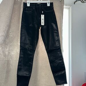 L'AGENCE MARGOT H/R SKNY MIX STITCH PANTS